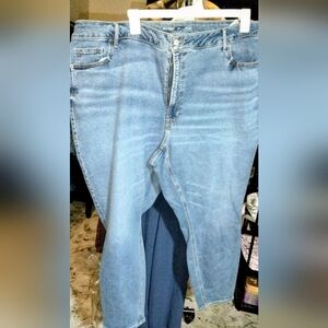 Old Navy Women's Straight Leg Jeans - Light Blue